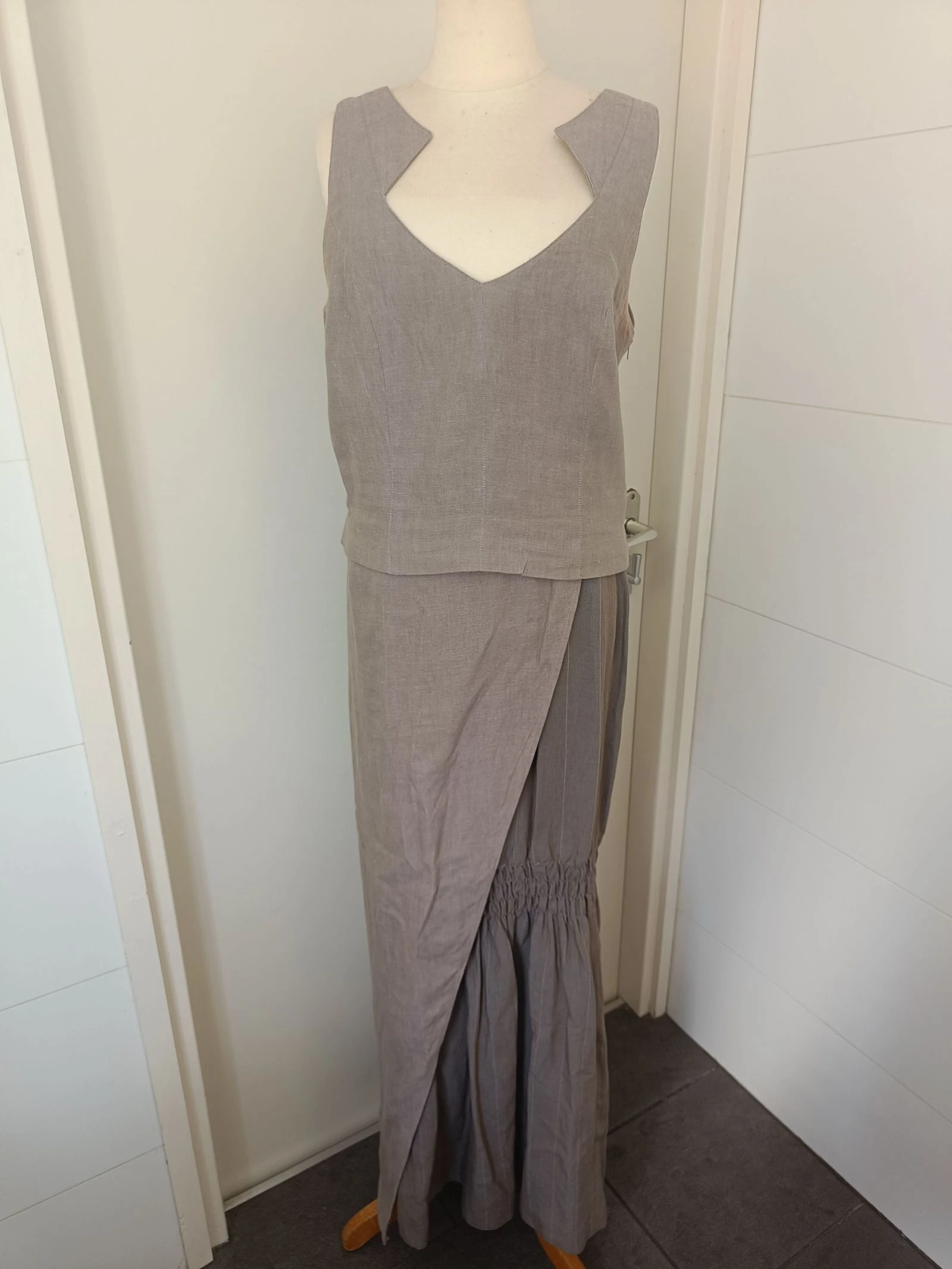 Adorável conjunto de linho de 3 peças da ZNJ – photo 5